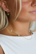 JESSA Jewelry Mini Baguette Drop Huggies