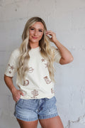RAISONNEL Cowboy Embo Tee