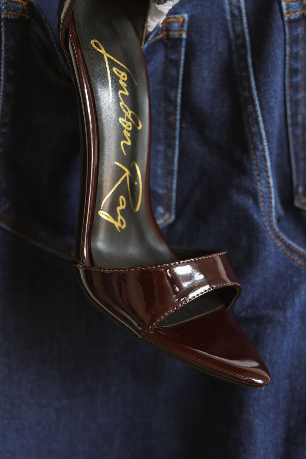 Ankle Strap High Heel in Espresso