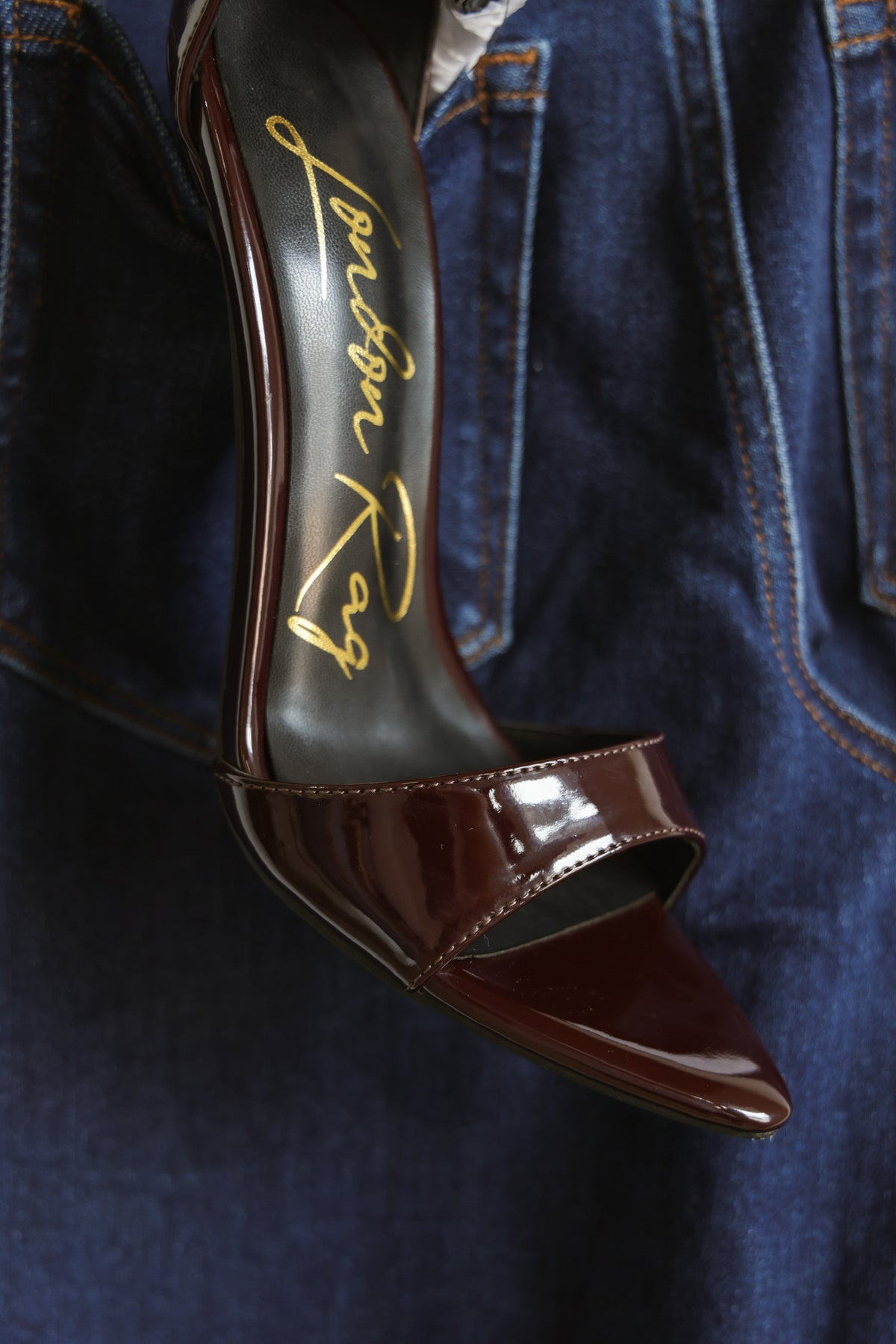 Ankle Strap High Heel in Espresso