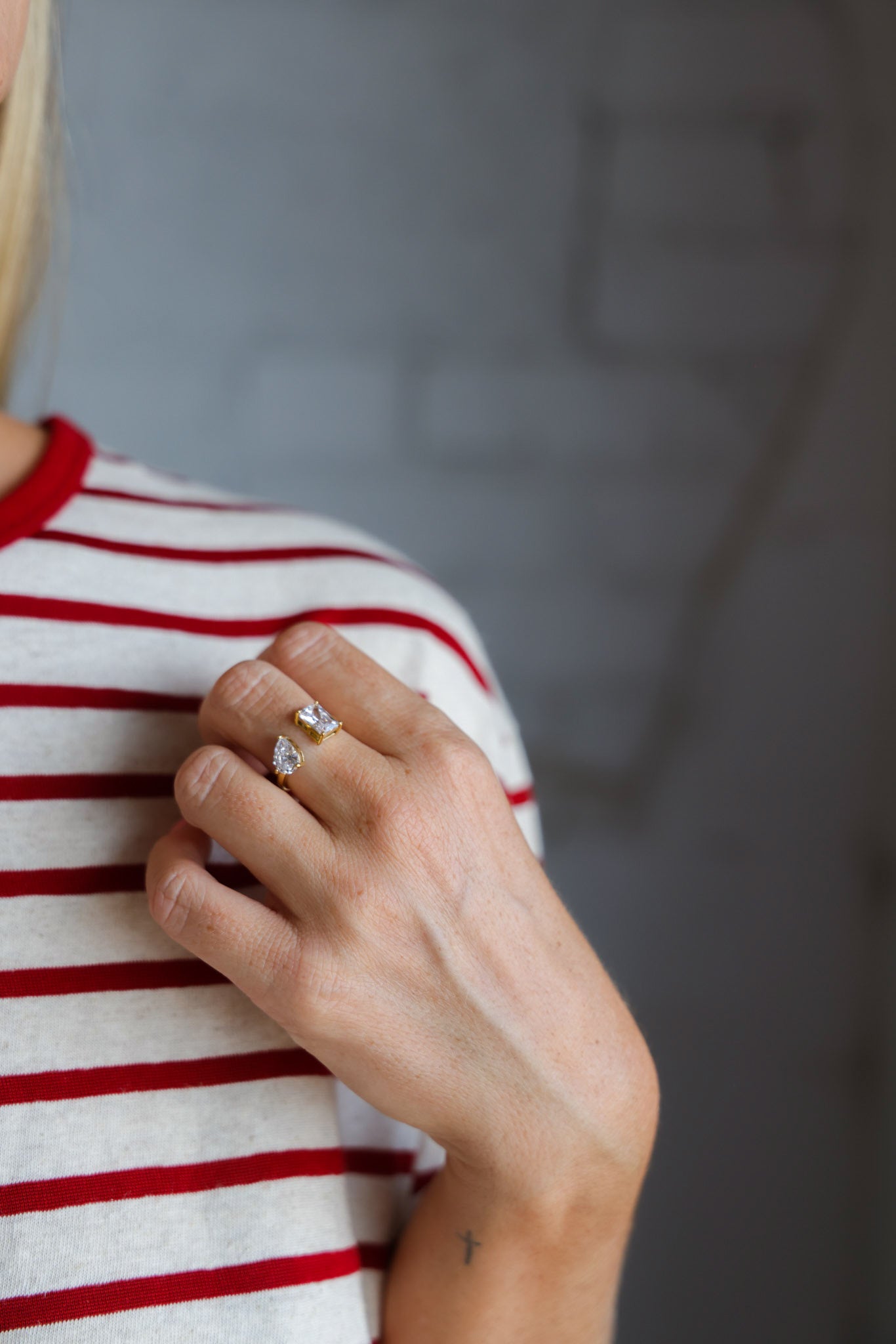 JESSA Jewelry Toi Et Moi Ring