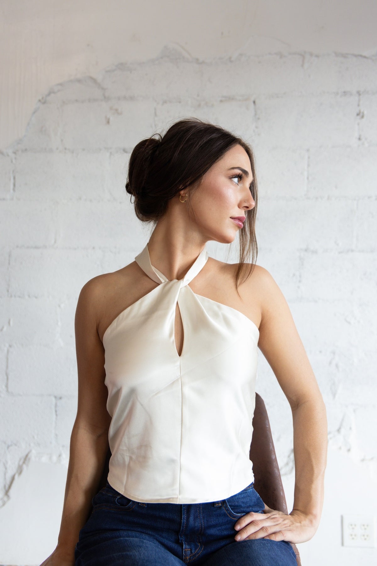Line & Dot Dreamer Halter Top