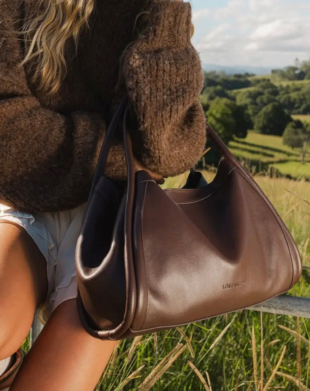 Louenhide Shoulder Bag - Chocolate | Mini Sutton