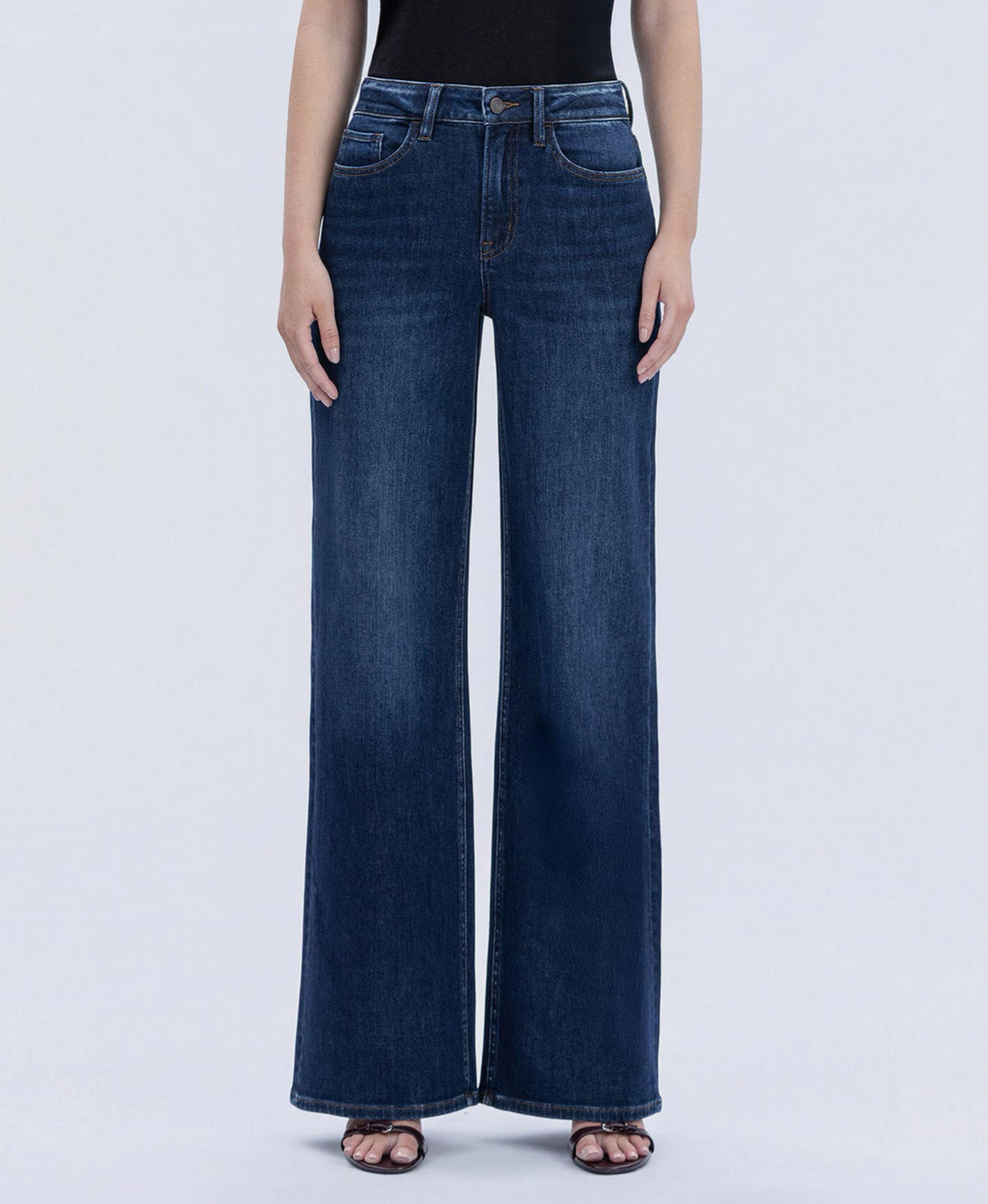 Vervet by Flying Monkey Super High Rise Full Length Dark Wash
Wide Jeans