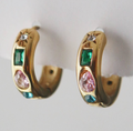 JESSA Jewelry Jade Hoops