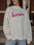 White Pennant Mockneck Sooners Sweatshirt