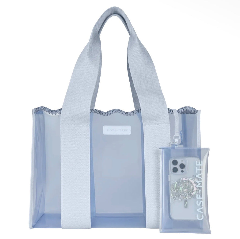 Case-Mate Carolina Blue Crochet Wave Jelly Tote Bag